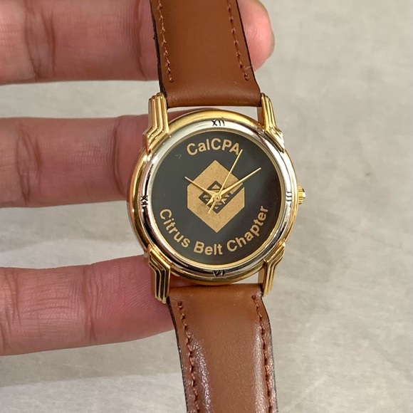 CAL CPA Citrus Belt Chapter Vintage Leather Watch TimeCaL Japan Quartz - Picture 4 of 7